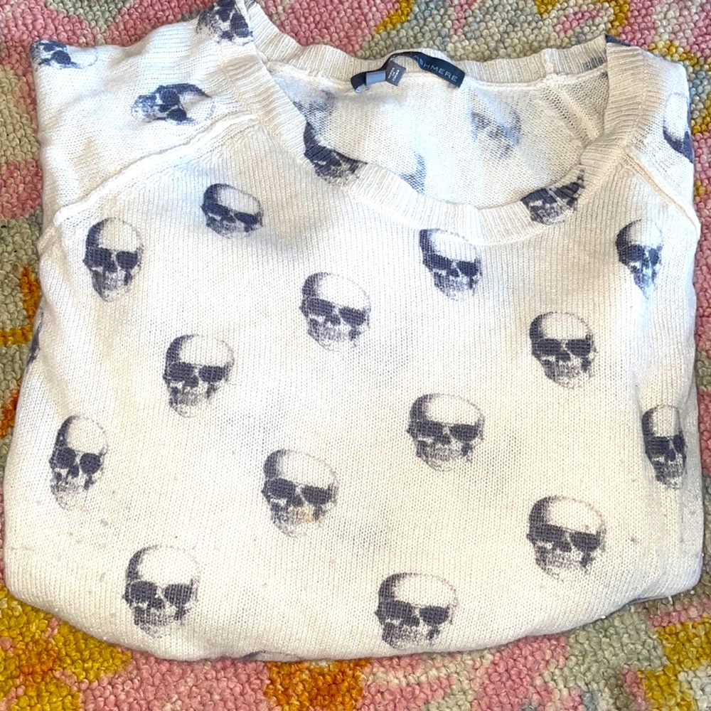 Cashmere Skull sweater from Neiman Marcus